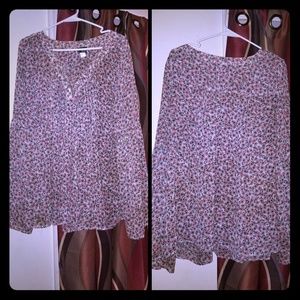 Torrid Flower flwy baby doll top size 2 X